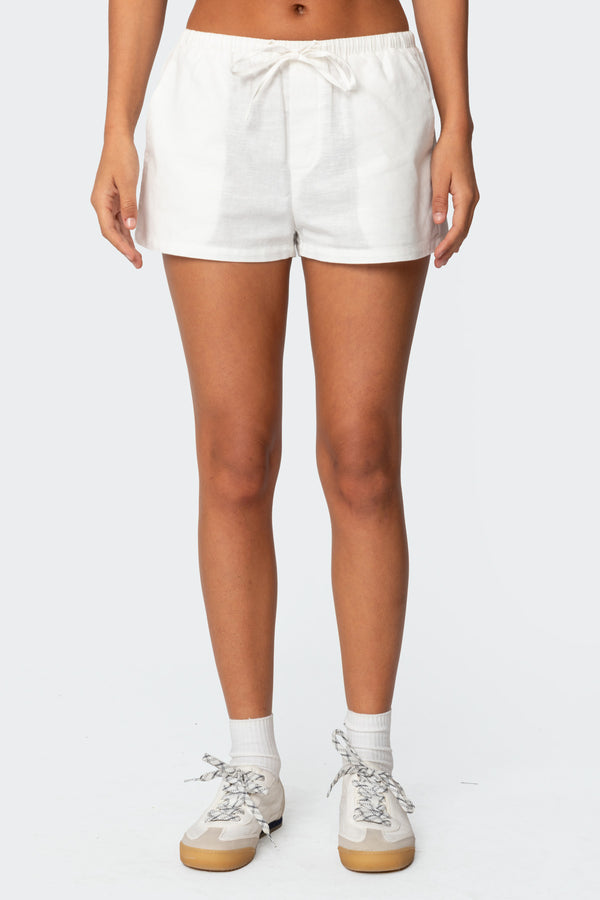 Leslie Linen Look Shorts