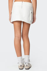 Roux Belted Mini Skirt