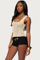 Eleora Sequin Knit Tank Top