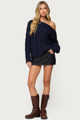 Camelia Denim Mini Skort
