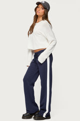 Baker Contrast Striped Sweatpants