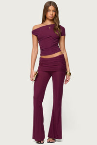 Halli Foldover Mini Skirt Pants