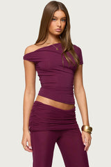 Halli Twisted Off Shoulder Top