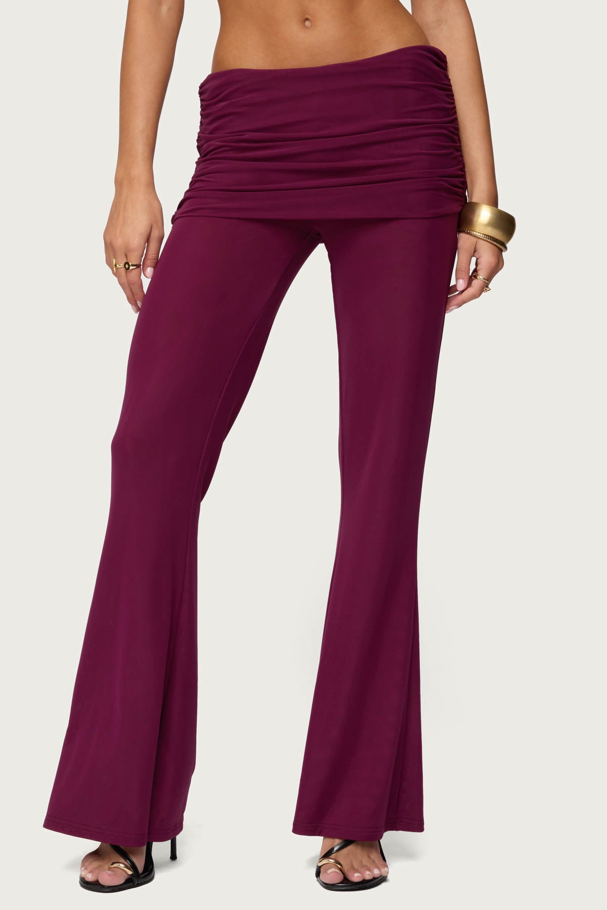 Halli Foldover Mini Skirt Pants – edikted