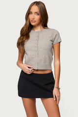 Coreen Button Up Knit Top