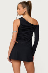 Lucretia Asymmetric Off Shoulder Top