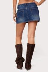 Chiara Denim Micro Skirt