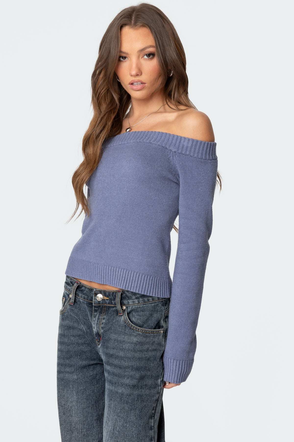 Elona Off Shoulder Knit Top