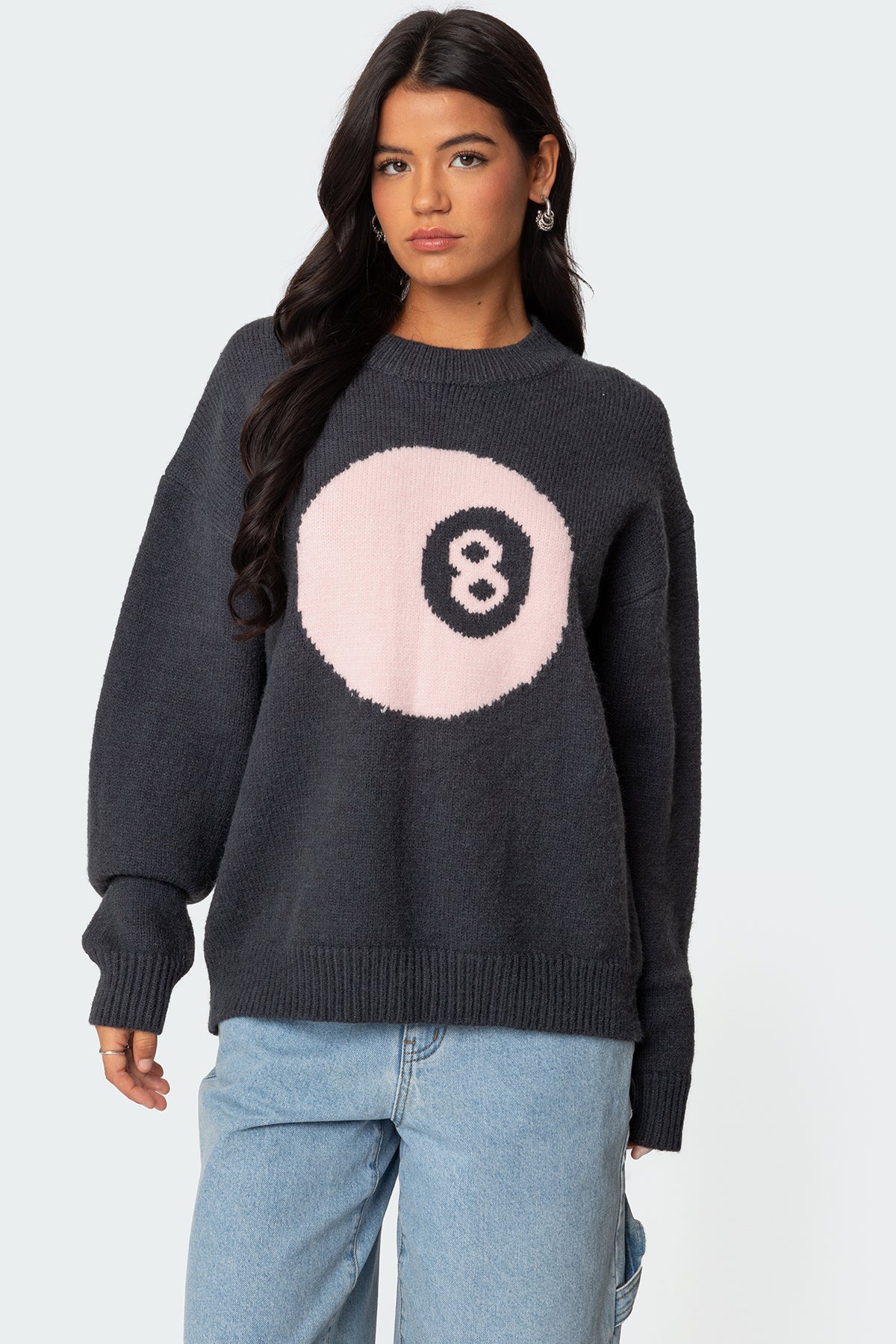 Magic 8 Oversized Chunky Knit Sweater