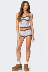 Dee Sheer Lace Micro Shorts