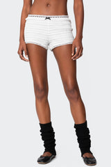 Lenny Lacey Textured Micro Shorts