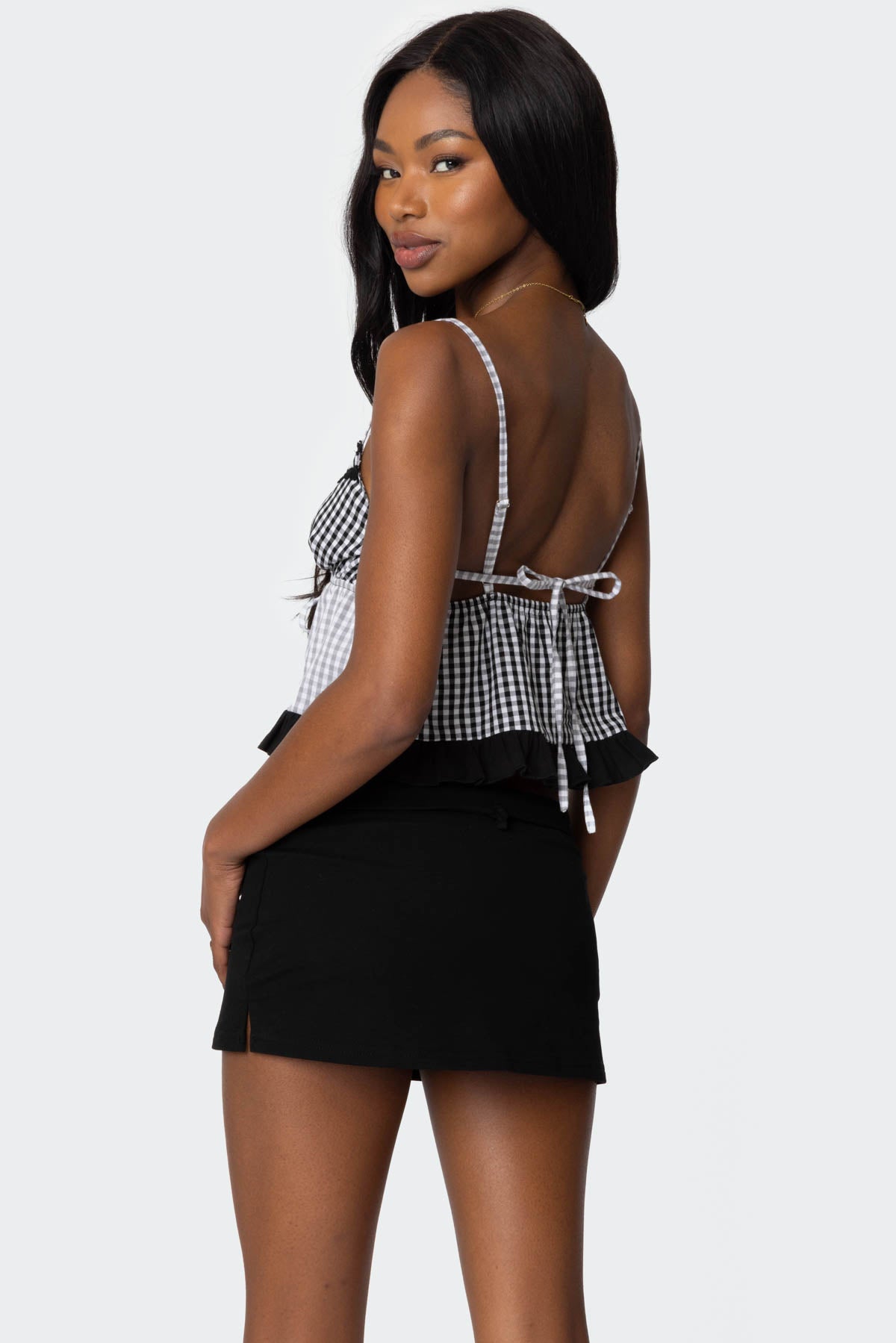 Joanne Mixed Gingham Tank Top