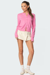 Double Belt Wrapped Mini Skort