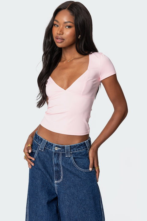 Katia V Neck Top – edikted