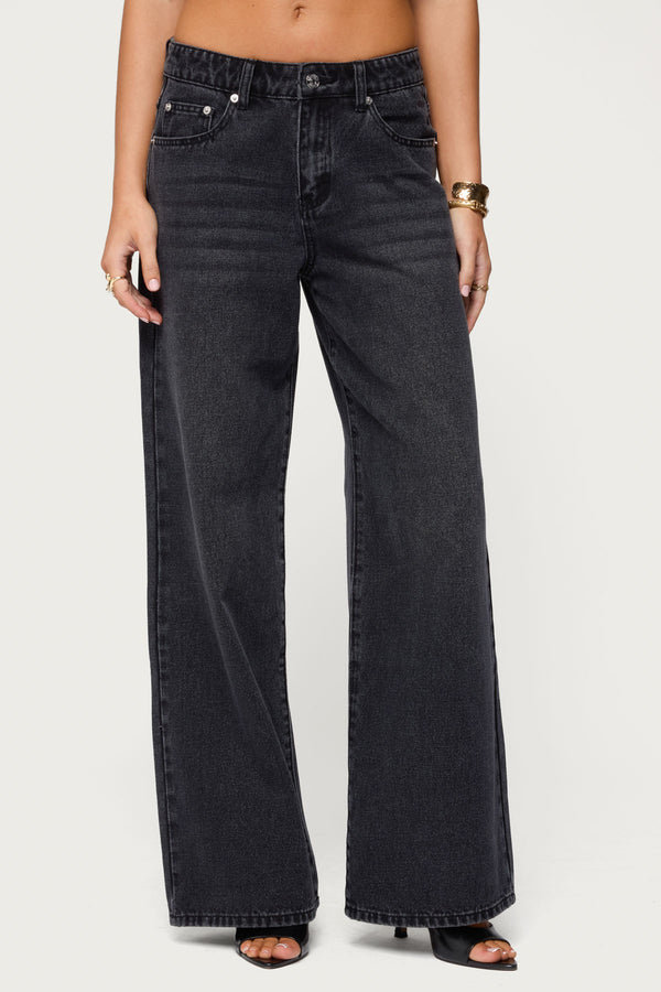 Ery Mid Rise Baggy Jeans