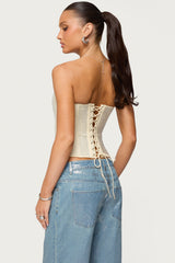 Vezza Strapless Rhinestone Corset
