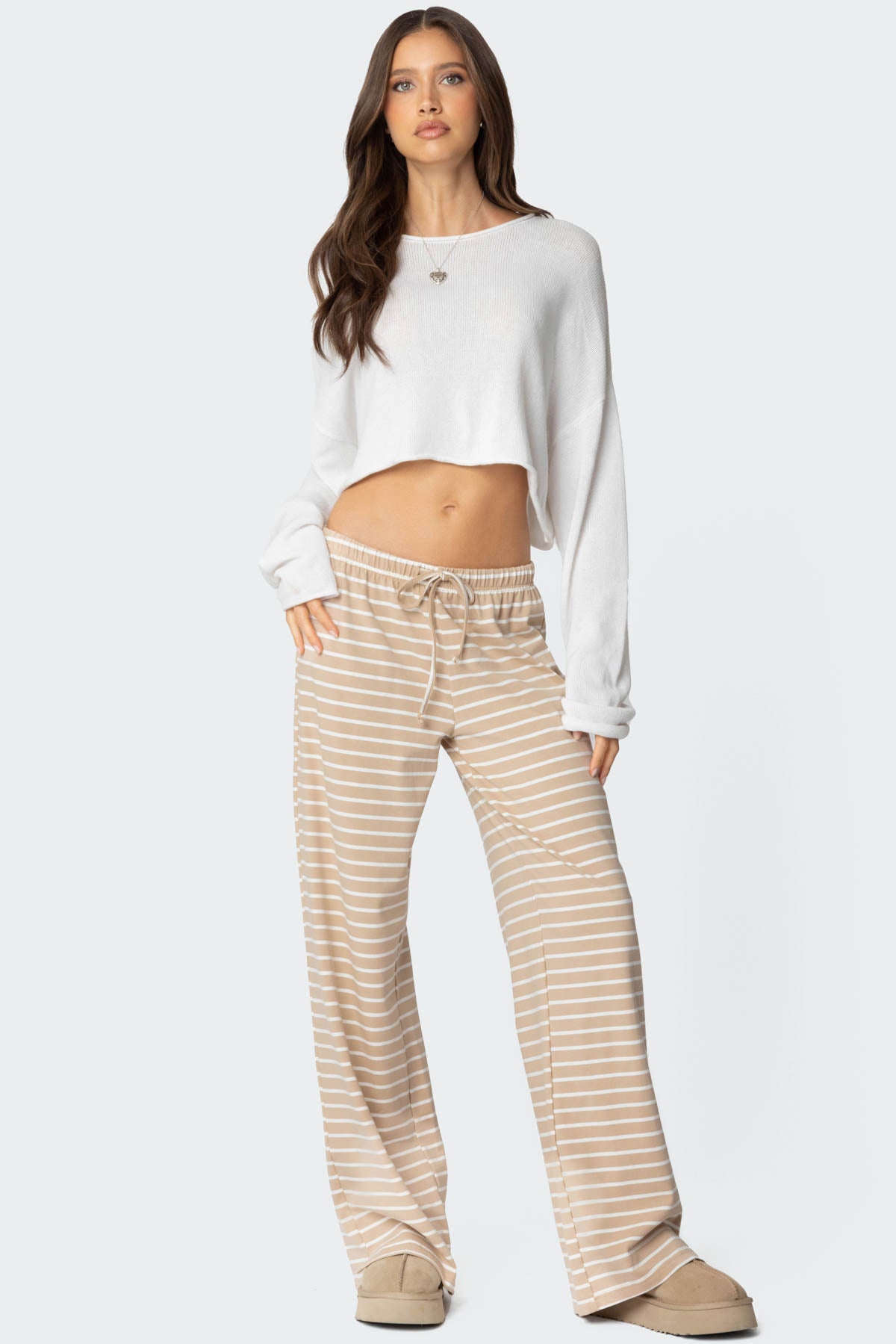 Jona Stripey Slit Pants