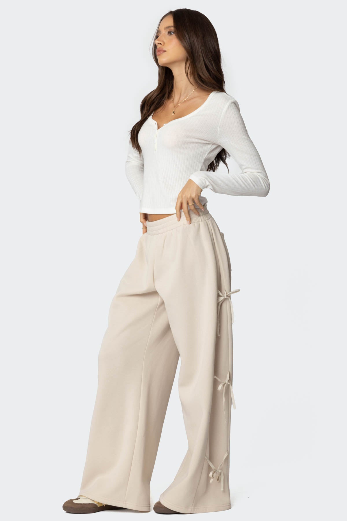 Claudette Baggy Ribbon Sweatpants