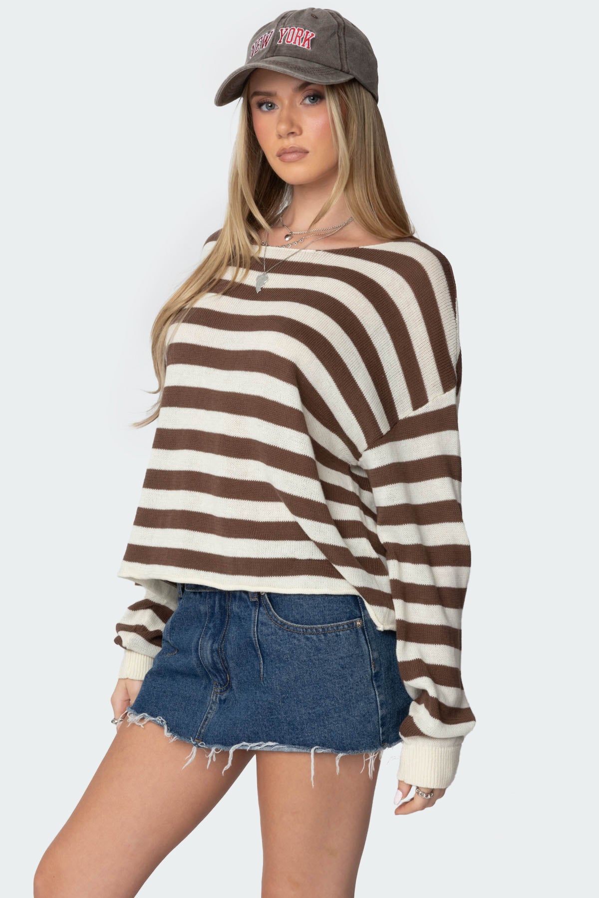 Anney Oversized Striped Sweater