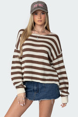 Anney Oversized Striped Sweater