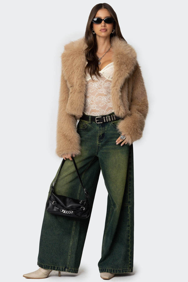 Sierra Oversized Faux Fur Jacket