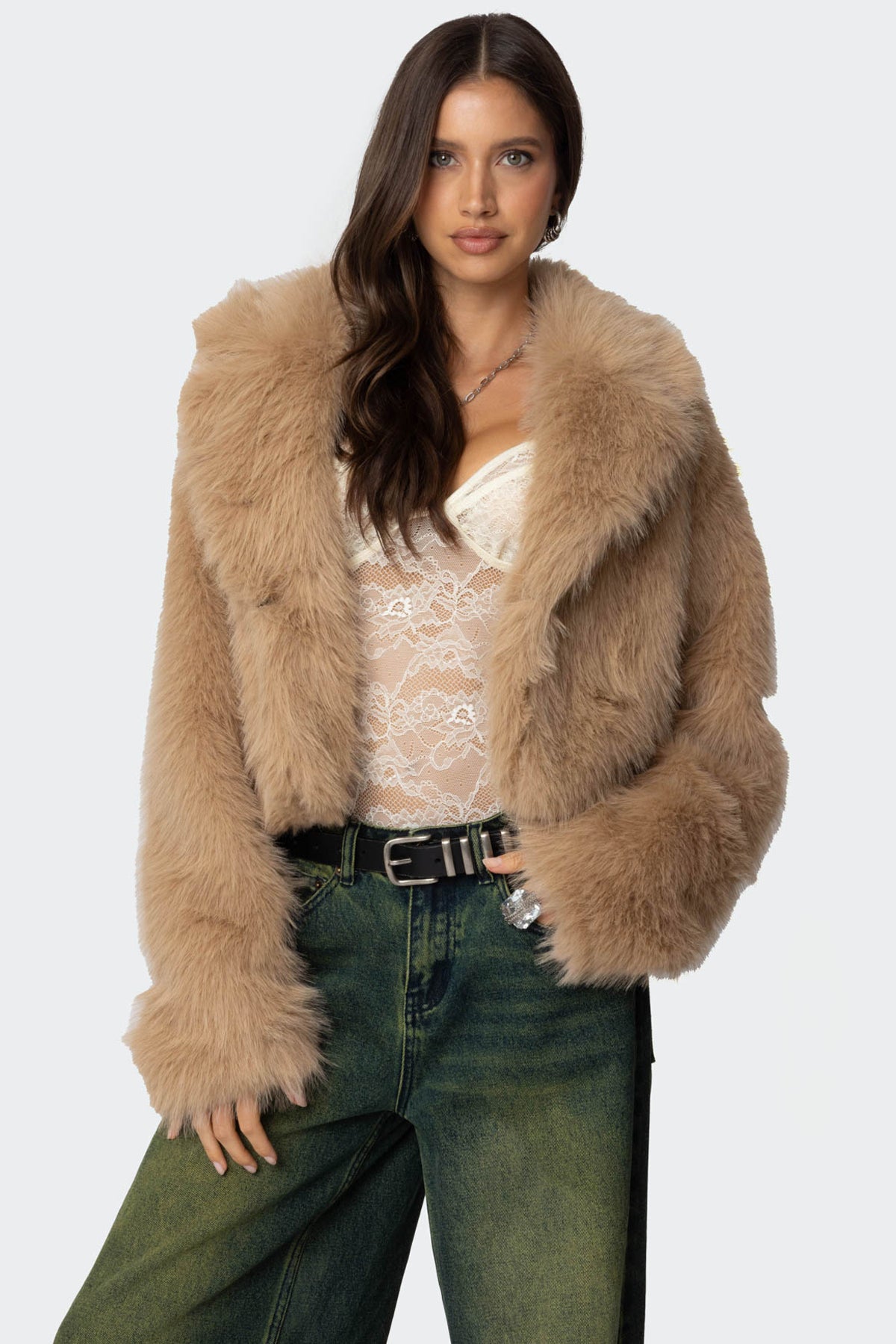 Sierra Oversized Faux Fur Jacket