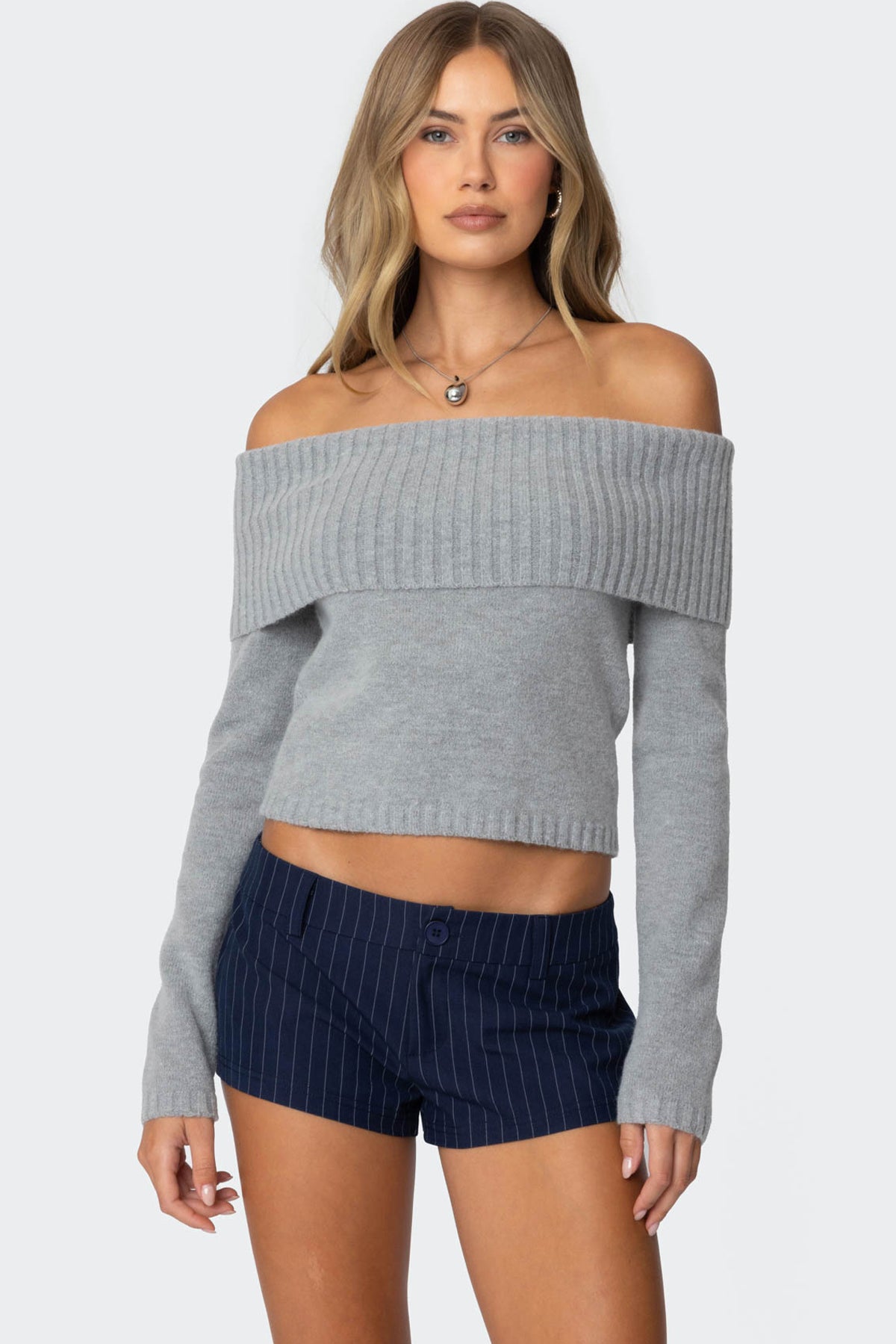 Tamara Fold Over Knit Top