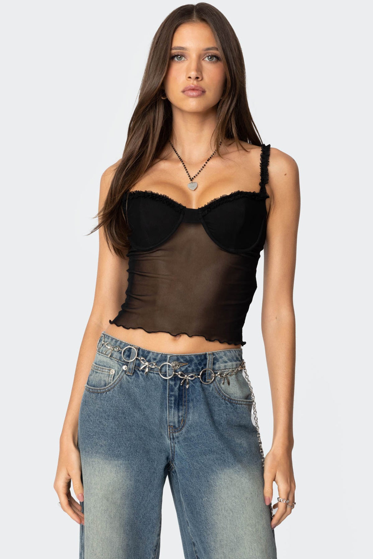 Mercy Sheer Mesh Bra Top