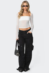 Marta Mesh Top