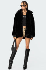 Taylor Oversized Faux Fur Jacket