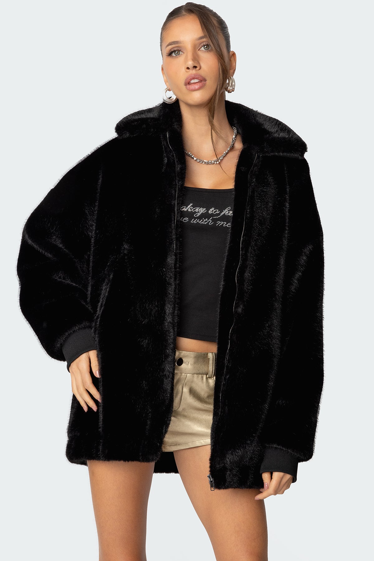 Taylor Oversized Faux Fur Jacket