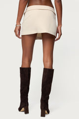 Selena Asymmetric Wrap Mini Skirt