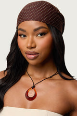 Oval Ring Cord Necklace