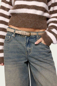 Lovina Textured Striped Halter Top