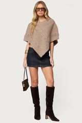 Vickey Cable Knit Poncho