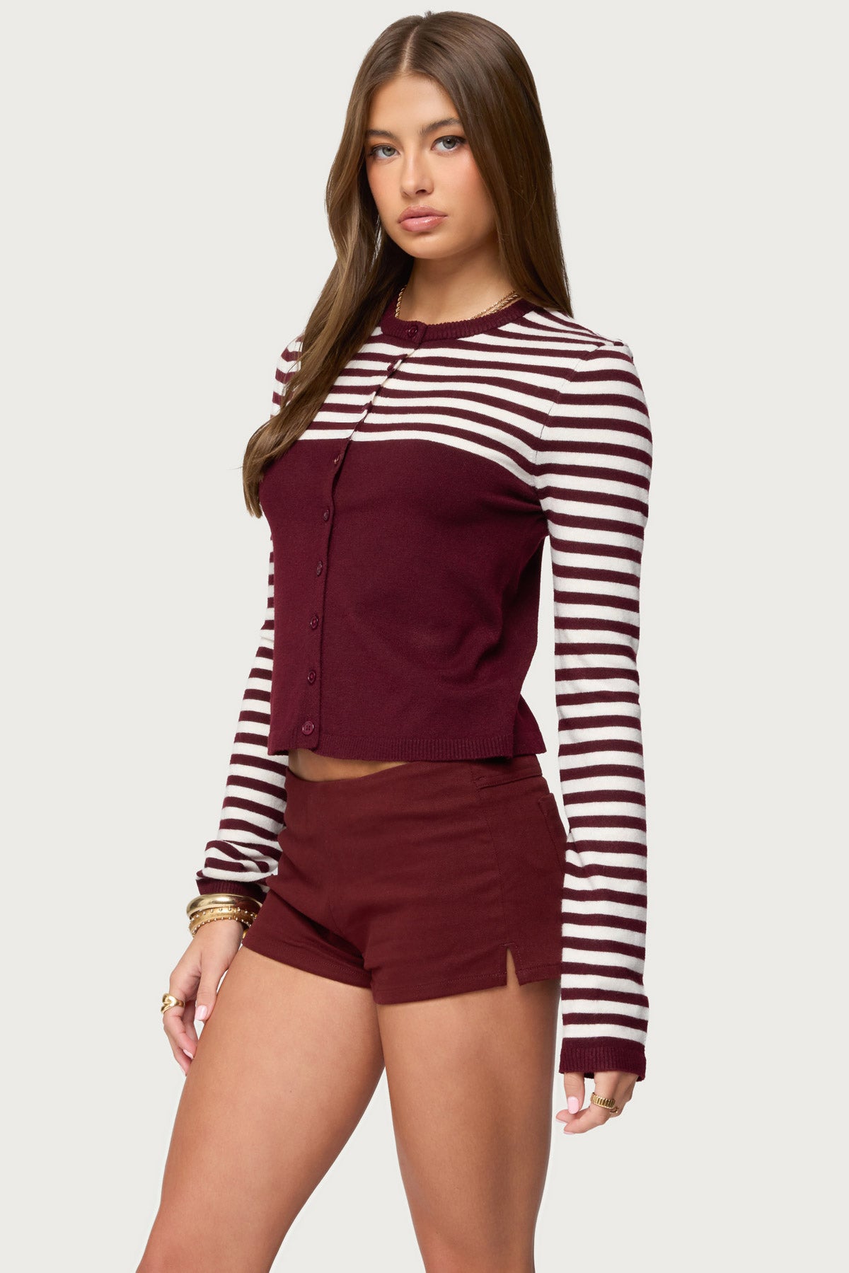 Goni Stripey Knit Cardigan