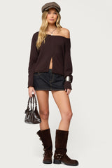 Moyra Off Shoulder Knit Top