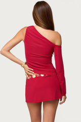 Lucretia Asymmetric Off Shoulder Top