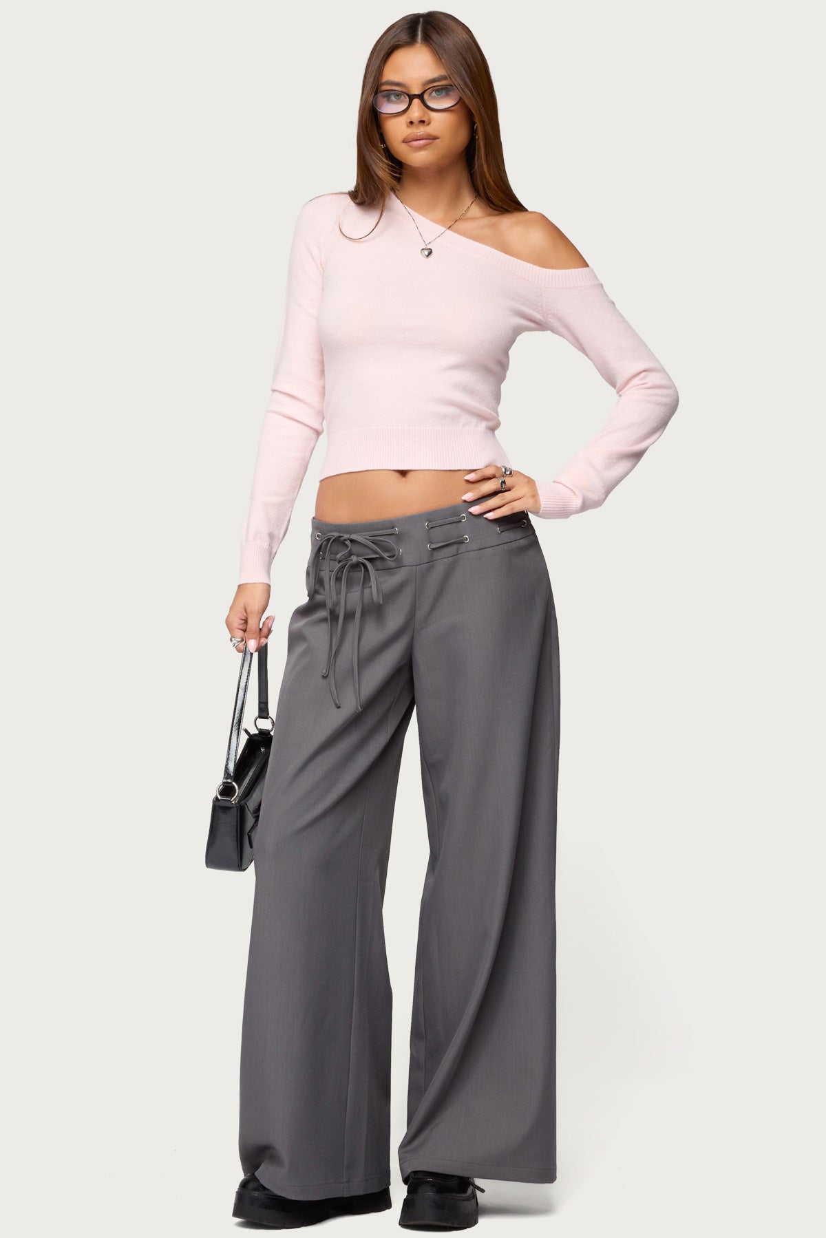 Mayson Off Shoulder Knit Top – edikted