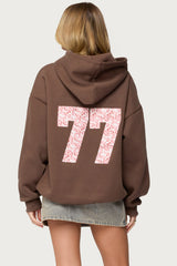 Leopard 77 Oversized Hoodie