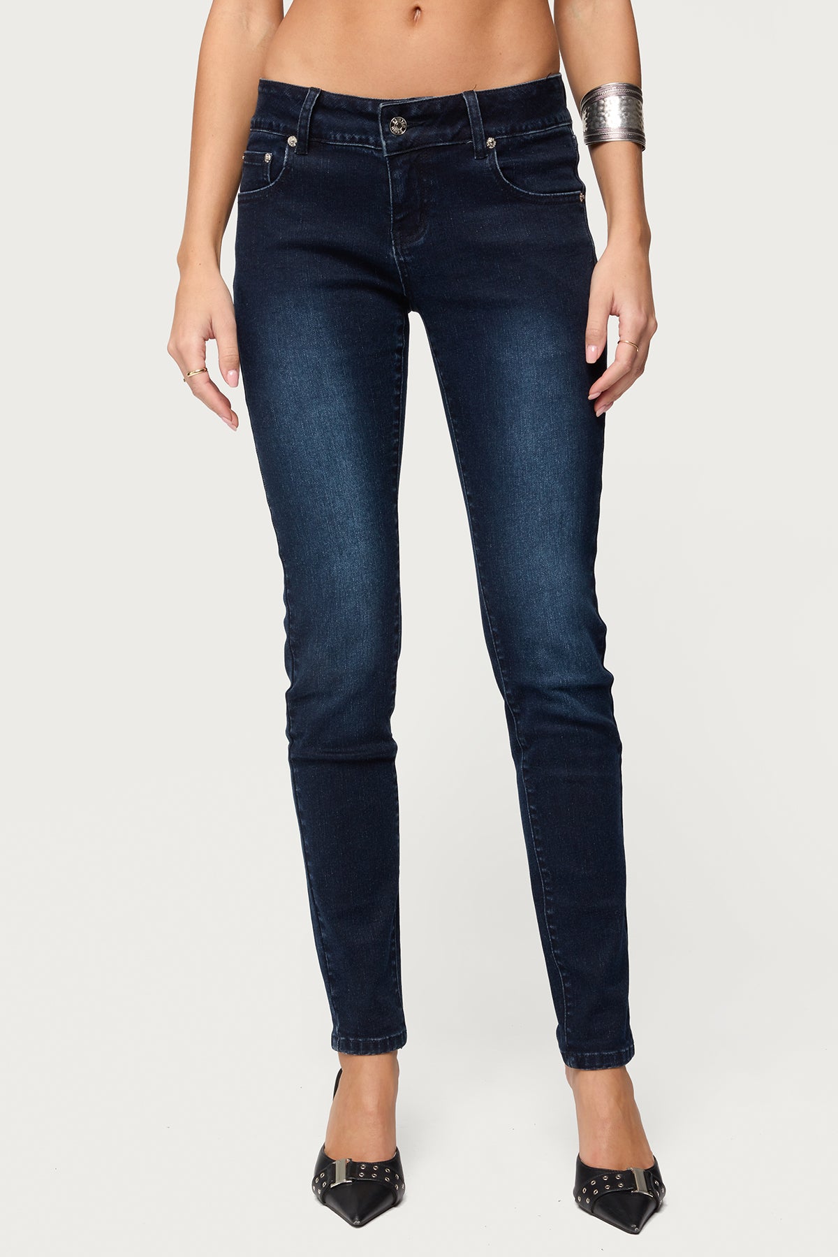 Eloise Low Rise Skinny Jeans – edikted