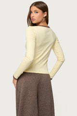 Zander Contrast Long Sleeve T Shirt