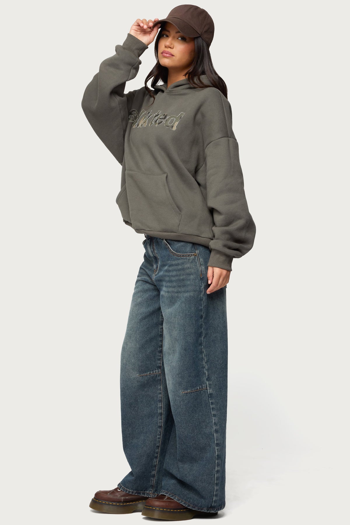 Camo Cutie Edikted Oversized Hoodie