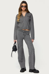 Ayah Straight Leg Knit Pants