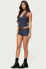 Twyla Polka Dot Stretch Shorts