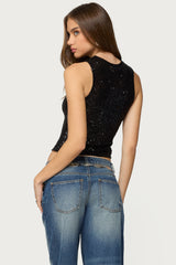 Alexander Sequin Top