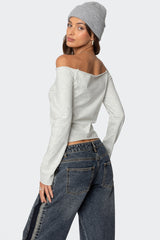 Aspen Ski Club Off Shoulder Top