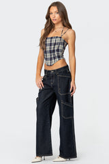 Leon Plaid Corset