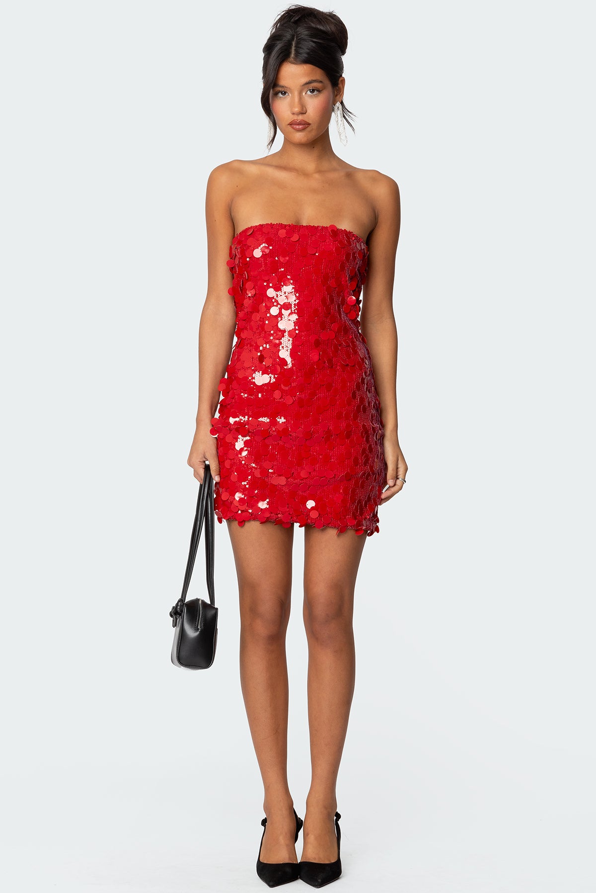 Samba Sequin Strapless Mini Dress