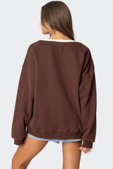 76 Oversized V Neck Sweater